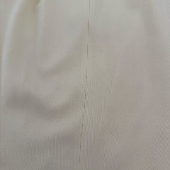 Karl Lagerfeld Made in Italy Butter Yellow Wool Pencil Skirt VTG Designer Sz 40 - Picture 10 of 11